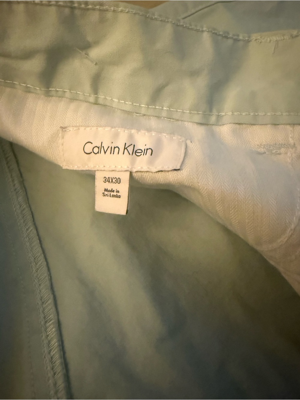 Calvin Klein Mint Slim Fit Pants